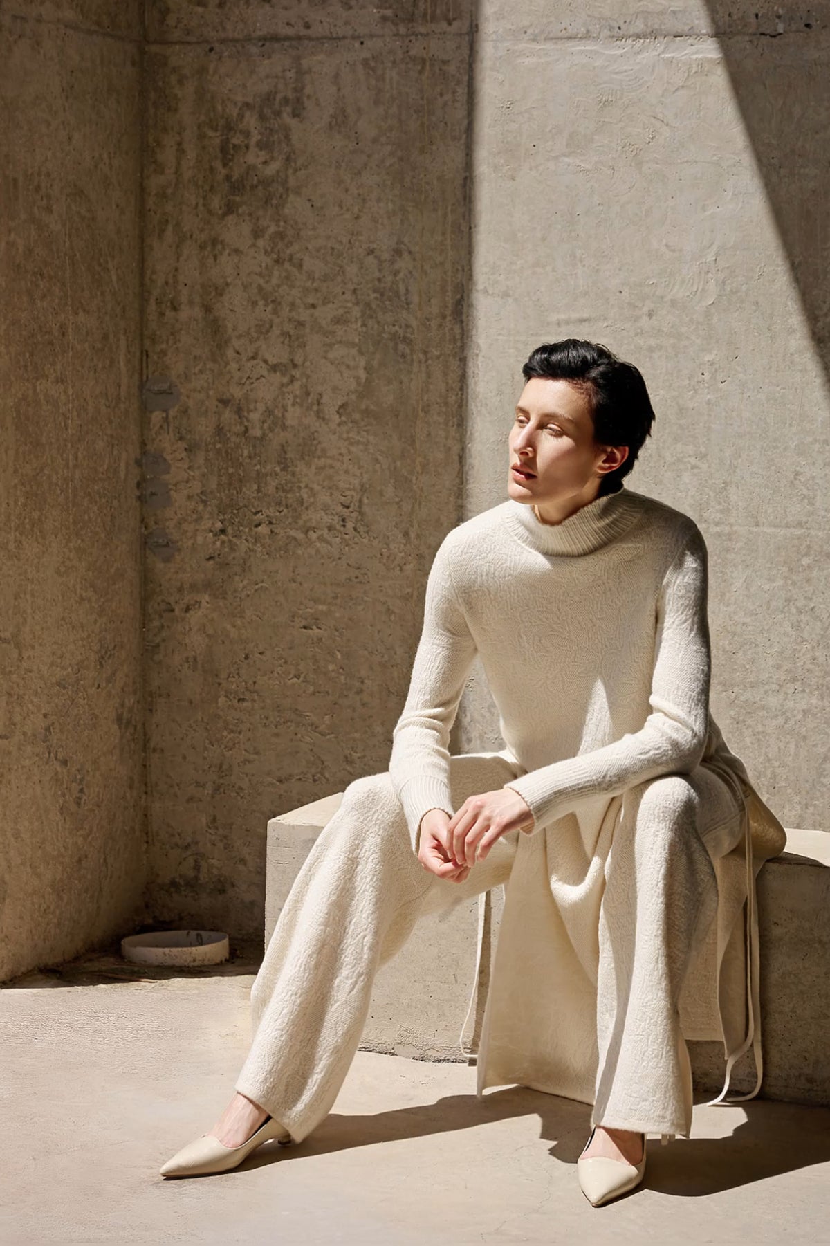Fluffara cashmere coat