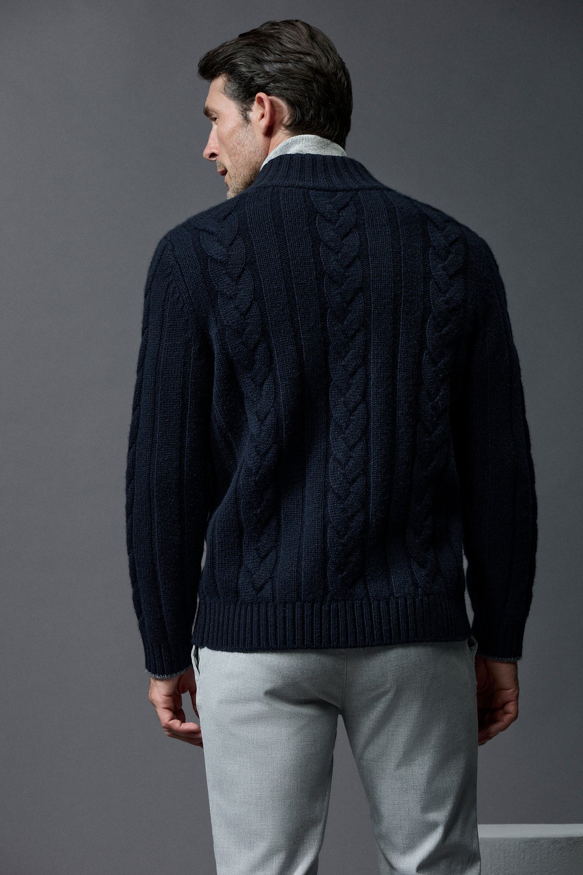 Aran cashmere cardigan