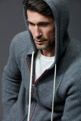 Charcoal cashmere cardigan