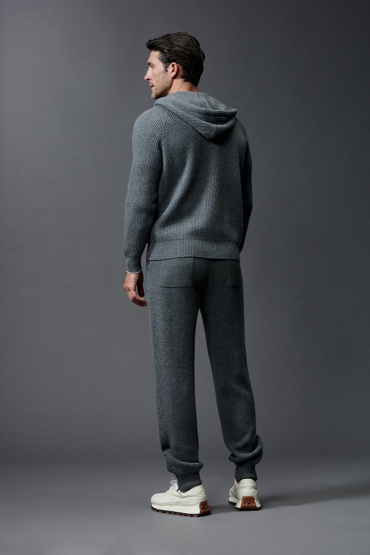 Charcoal cashmere cardigan