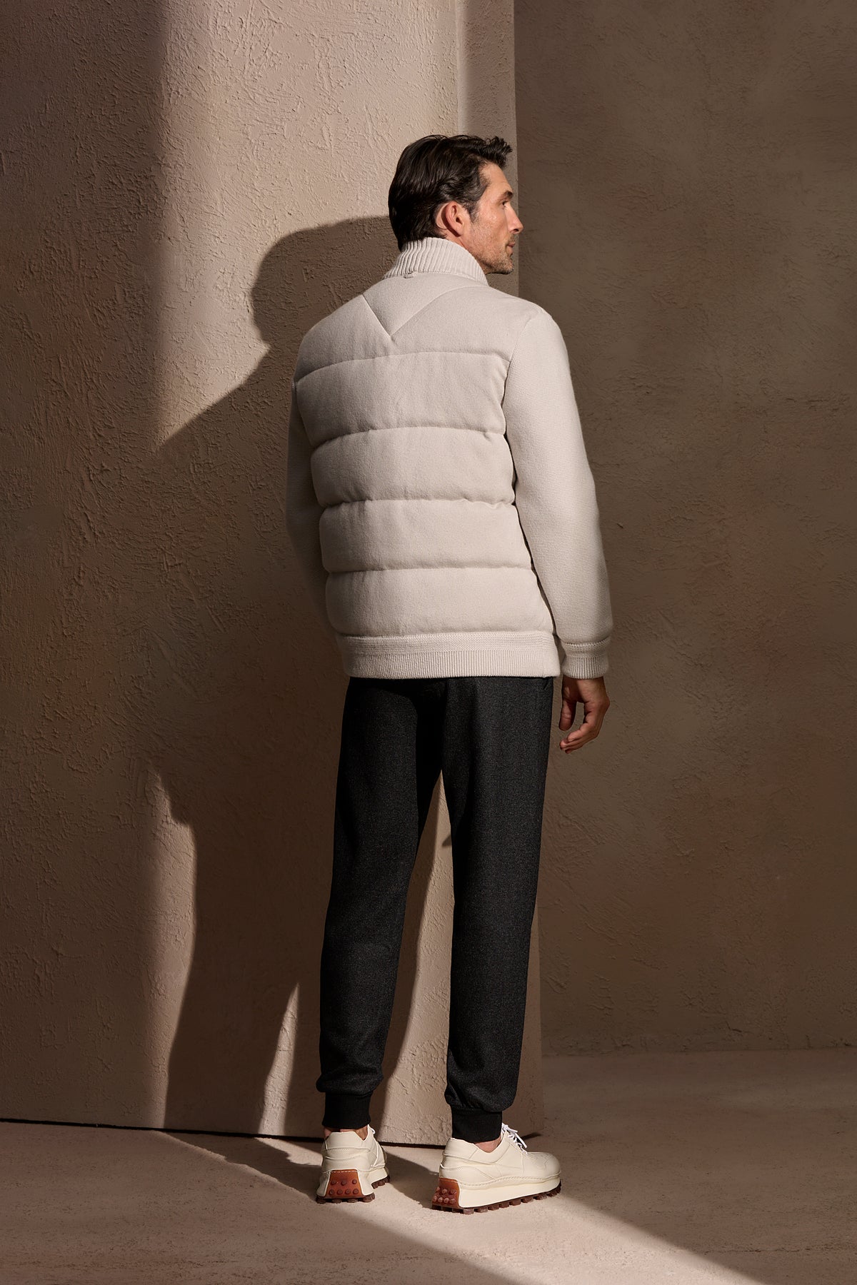 Beige cashmere coat