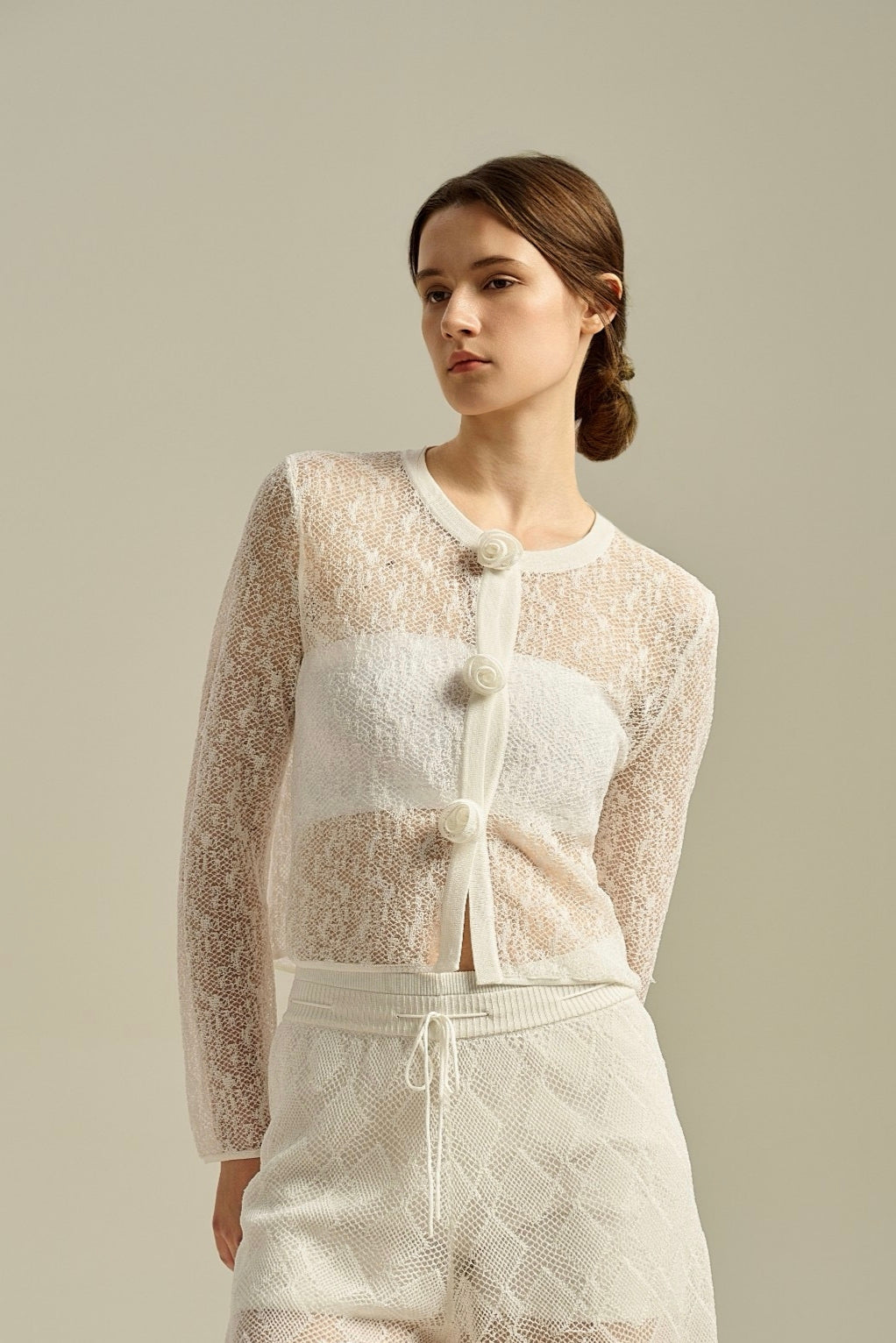 IsabelLace Cashmere Cardigan