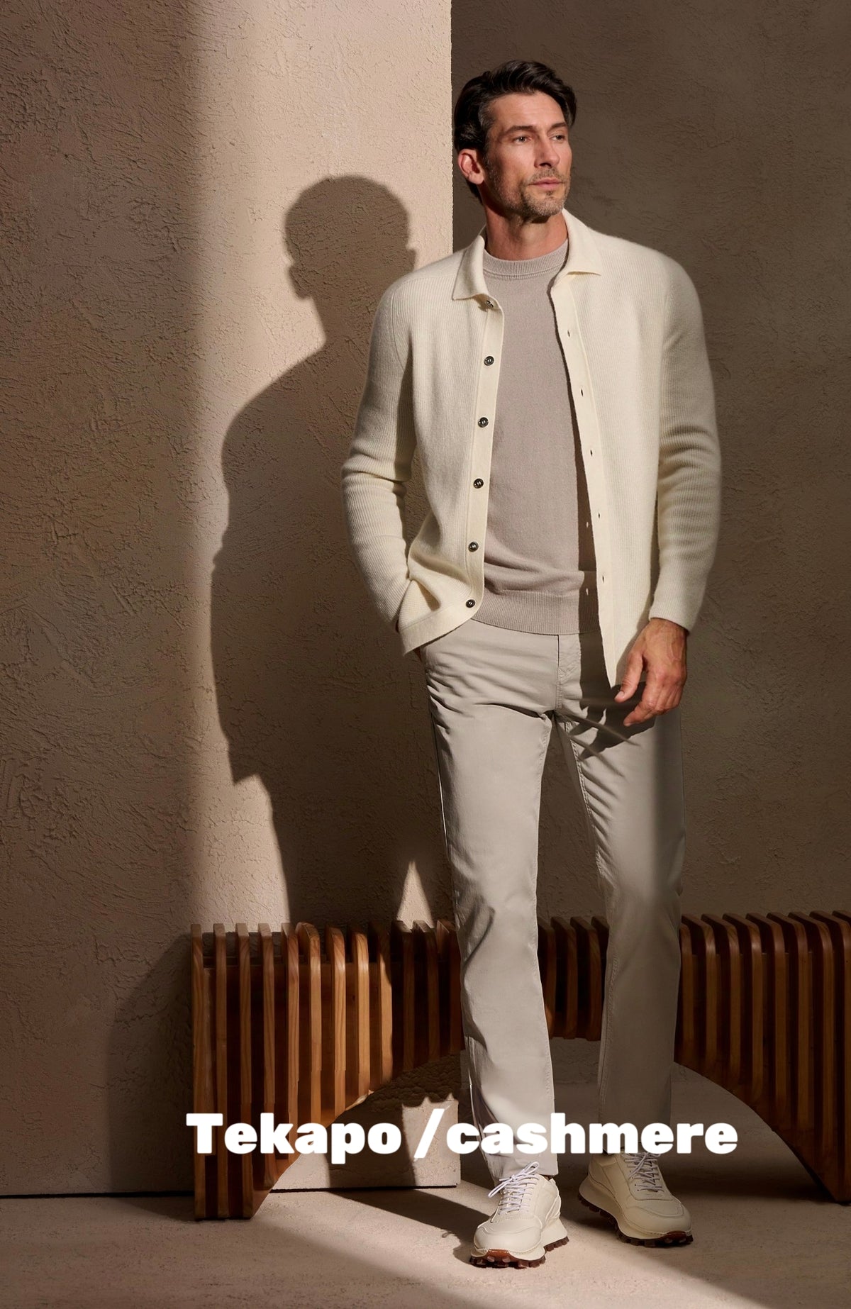 Alabaster cashmere cardigan